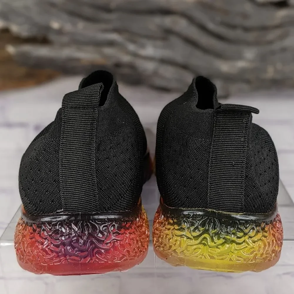 NIB G.N.D. Flow Stretch Knit Slip On Sneaker with Rainbow Sole